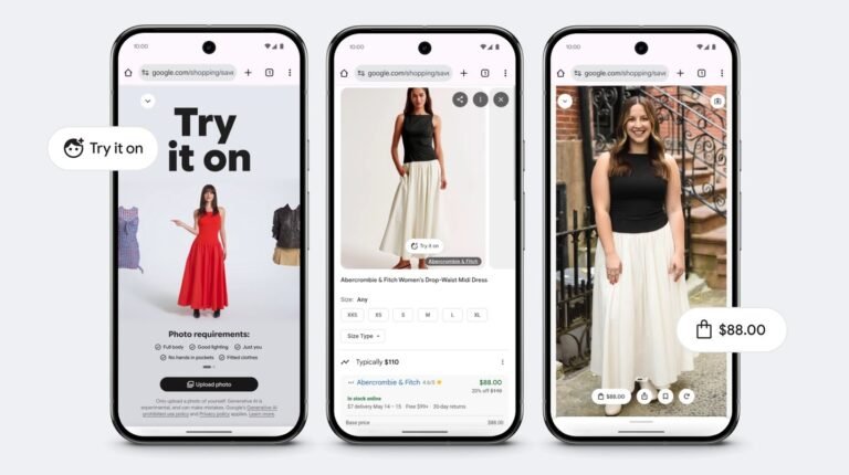 Google AI shopping feature