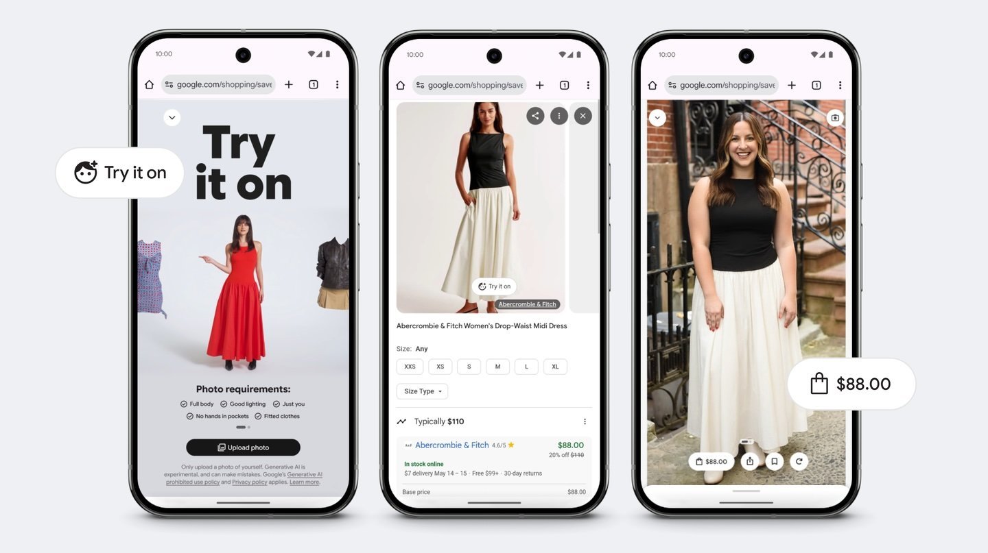 Google AI shopping feature