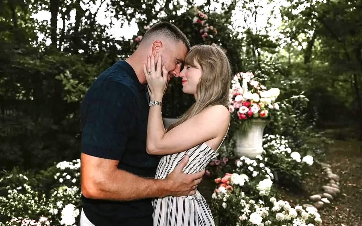 Taylor Swift Travis Kelce engaged